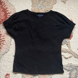 RACHEL Rachel Roy Black Short Sleeve Tee
